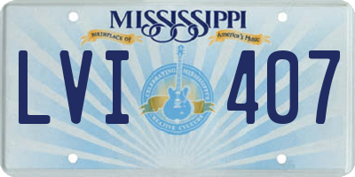 MS license plate LVI407