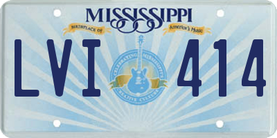MS license plate LVI414