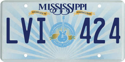 MS license plate LVI424
