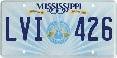MS license plate LVI426