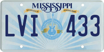 MS license plate LVI433
