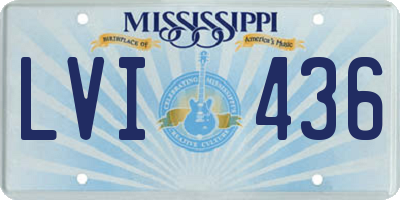MS license plate LVI436