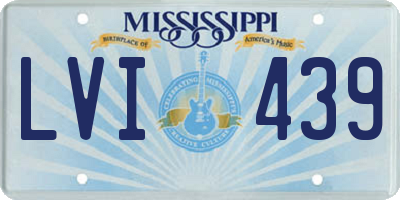 MS license plate LVI439