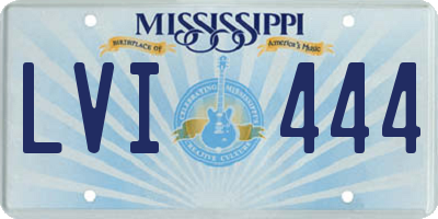 MS license plate LVI444