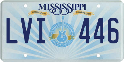 MS license plate LVI446