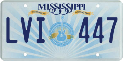 MS license plate LVI447