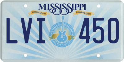 MS license plate LVI450
