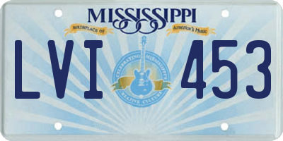 MS license plate LVI453