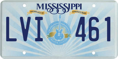 MS license plate LVI461