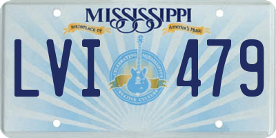 MS license plate LVI479