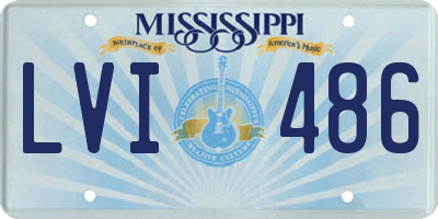 MS license plate LVI486