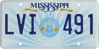 MS license plate LVI491