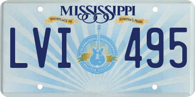 MS license plate LVI495