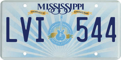 MS license plate LVI544