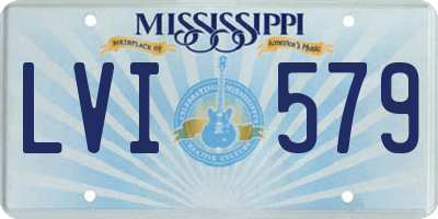 MS license plate LVI579