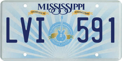 MS license plate LVI591