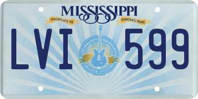 MS license plate LVI599