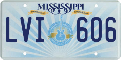 MS license plate LVI606