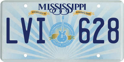 MS license plate LVI628