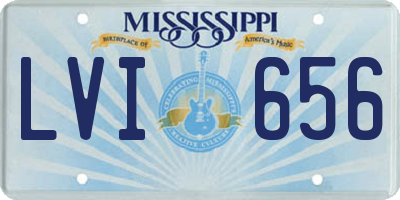 MS license plate LVI656