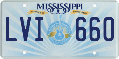 MS license plate LVI660