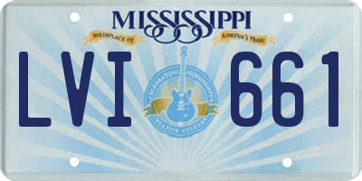 MS license plate LVI661