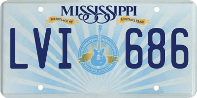 MS license plate LVI686