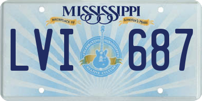 MS license plate LVI687