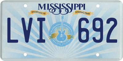 MS license plate LVI692