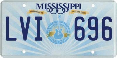 MS license plate LVI696