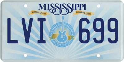 MS license plate LVI699