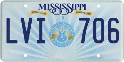MS license plate LVI706
