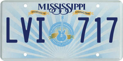 MS license plate LVI717