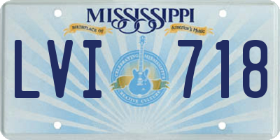 MS license plate LVI718