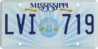 MS license plate LVI719
