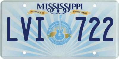 MS license plate LVI722