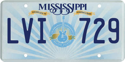 MS license plate LVI729