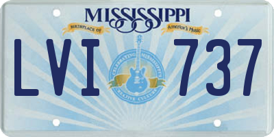 MS license plate LVI737