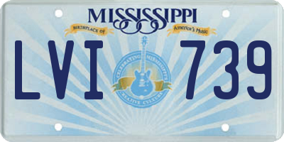 MS license plate LVI739