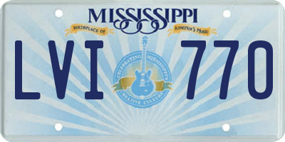 MS license plate LVI770
