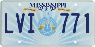 MS license plate LVI771