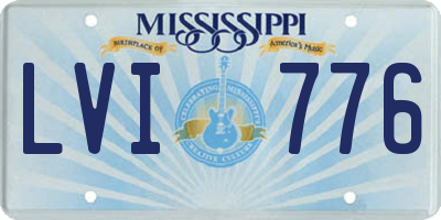 MS license plate LVI776