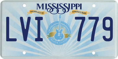 MS license plate LVI779