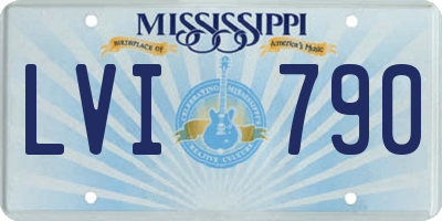 MS license plate LVI790