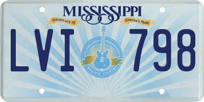 MS license plate LVI798