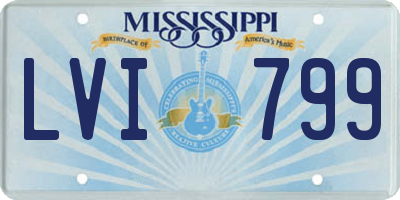 MS license plate LVI799