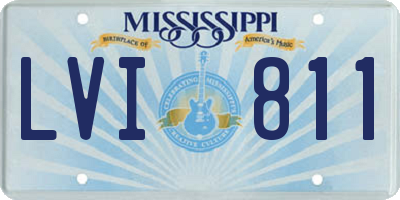 MS license plate LVI811