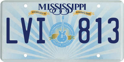 MS license plate LVI813