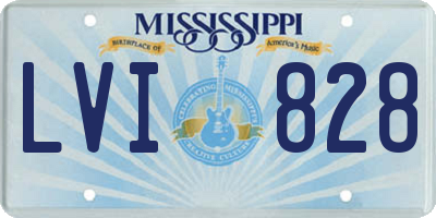 MS license plate LVI828