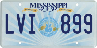 MS license plate LVI899
